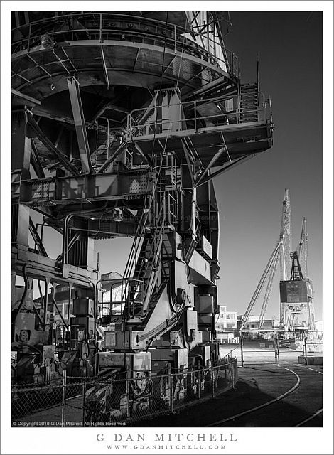 Ship Yard Crane Structure, Night