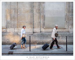Couple With Roller Bags