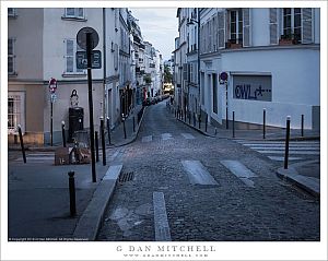Intersection, Montmartre, Dusk