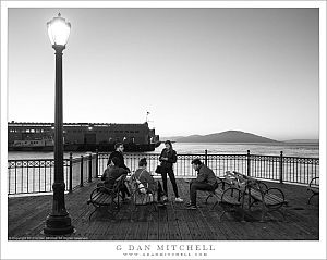 Tourists, Evening, San Francisco Bay