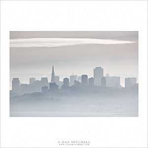 San Francisco Skyline, Winter Fog and Haze
