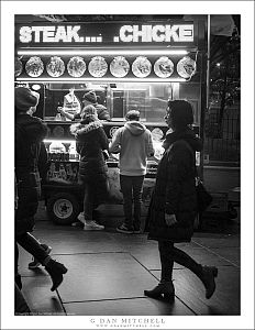 Manhattan Food Cart, Night