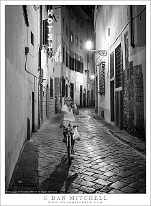 Night Cyclist, Florence