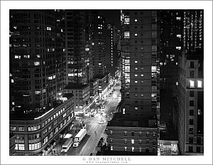 6th Avenue At Night