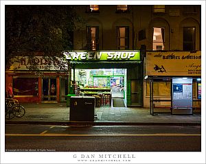 Green Shop, Night