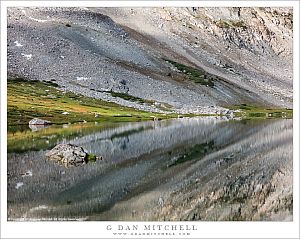 Alpine Lake, Cloud Shadows, Reflection