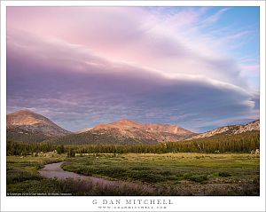 Twilight Clouds, Sierra Crest