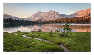 Lake, Meadow, and Alpenglow