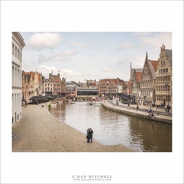 Couple On The Bank of the Leie River, Ghent
