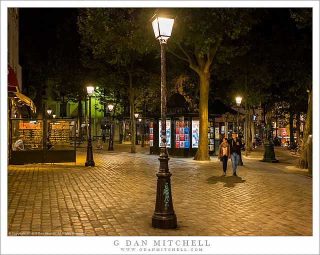 A Couple, Street Lights, Park