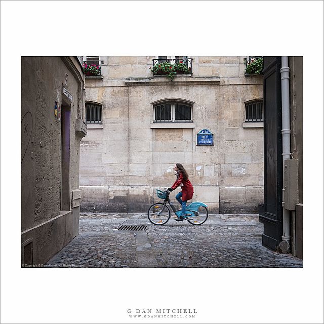 Passing Cyclist, Le Marais