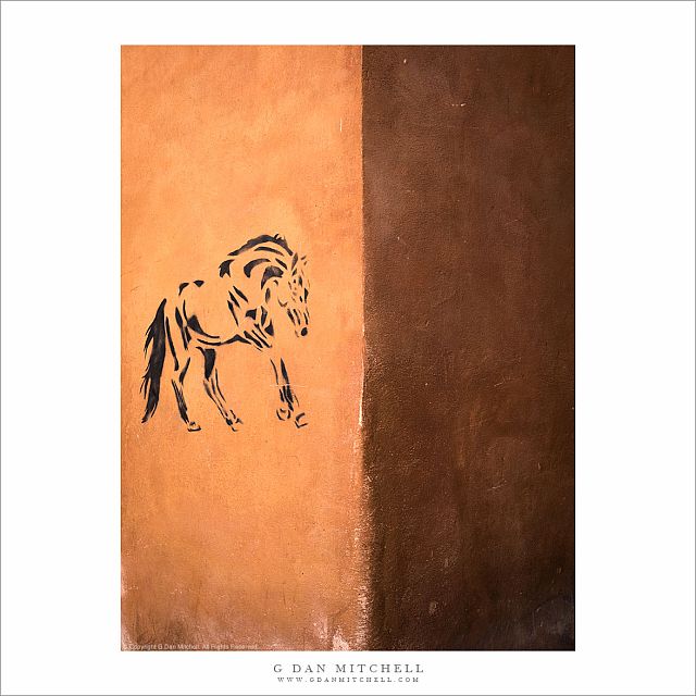 Horse Stencil, Walls