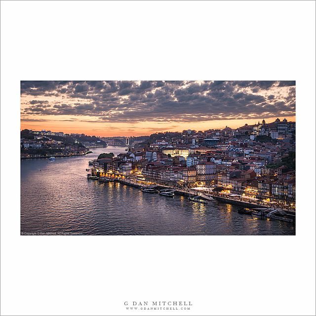 La Ribeira at Dusk, Porto