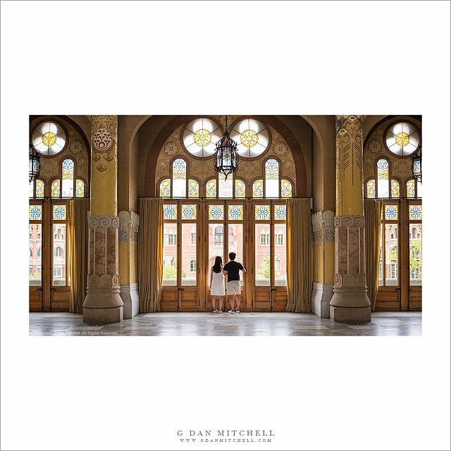 Couple at Windows, Sant Pau Art Nouveau Site