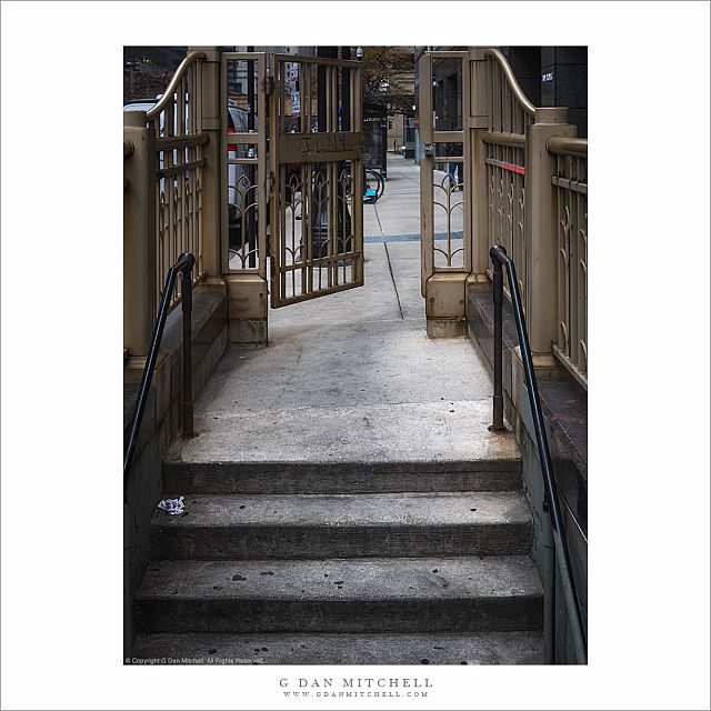 "L" Station Entrance, Chicago
