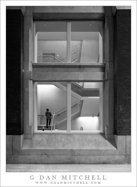 PersonStairsWindowWallMetMuseumBW20131229