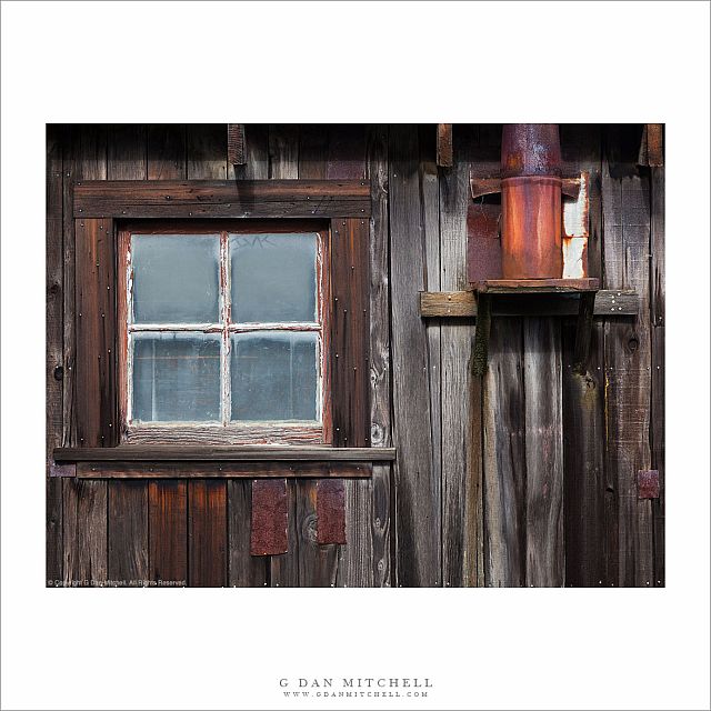 Window and Rusted Chimney