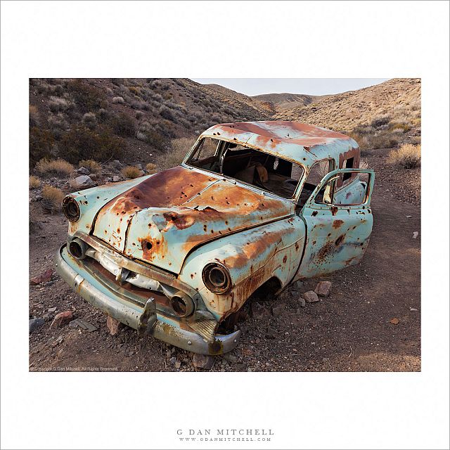 Abandoned Car, Desert Gully