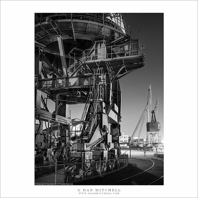 Ship Yard Crane Structure, Night