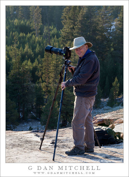 Photographer Charles Cramer in the Sierra Nevada