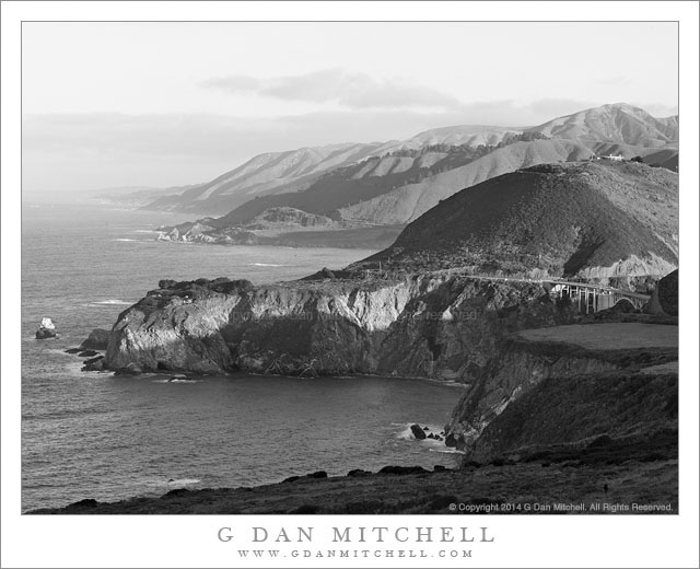 BigSurCoastBixbyBridgeMornBW20140131