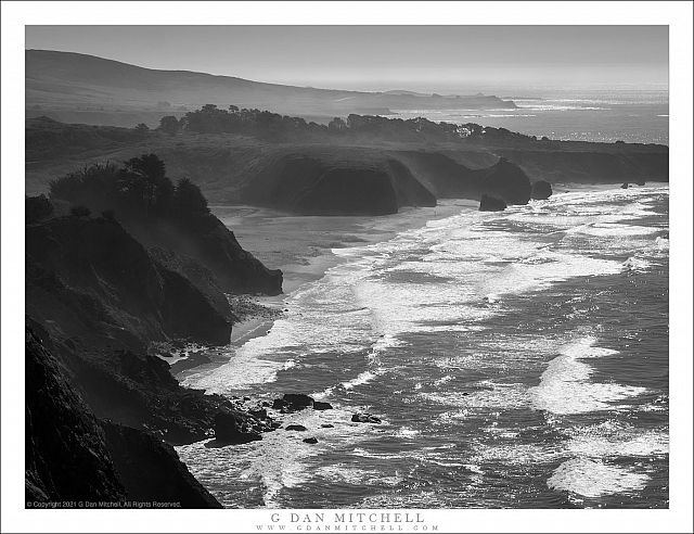 Wave-Filled Bay, California Coast