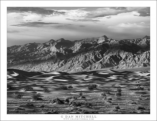 Dunes, Mountains, Clouds