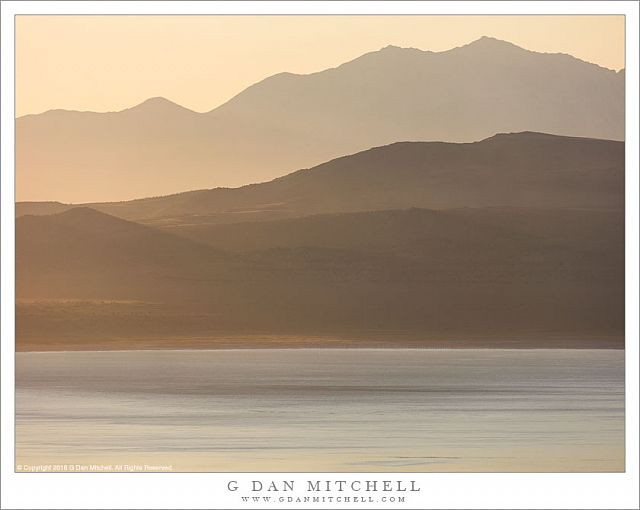 Dawn, Desert Mountains, Lake