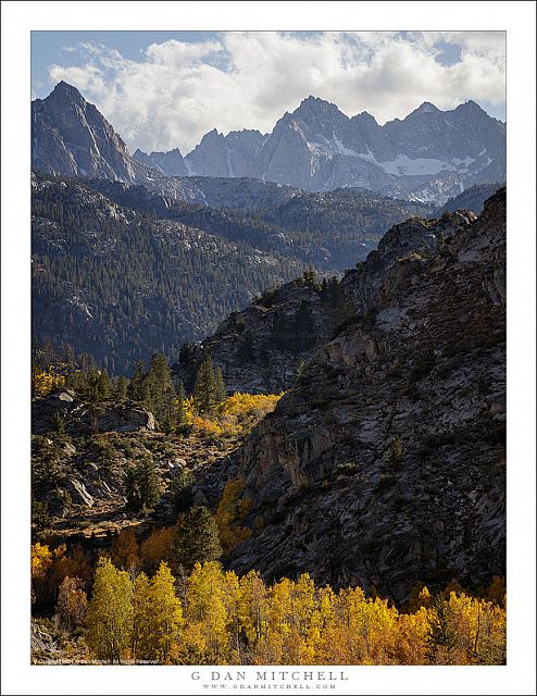 Autumn Color and Sierra Crest Peaks