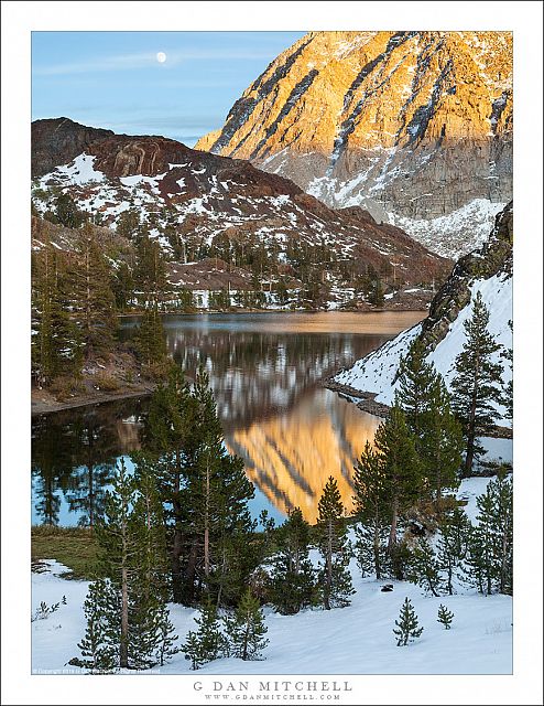 Ellery Lake Moonrise, Autumn