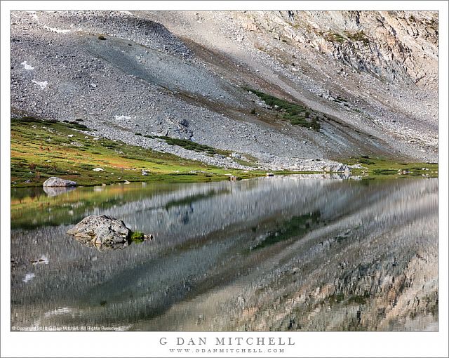 Alpine Lake, Cloud Shadows, Reflection