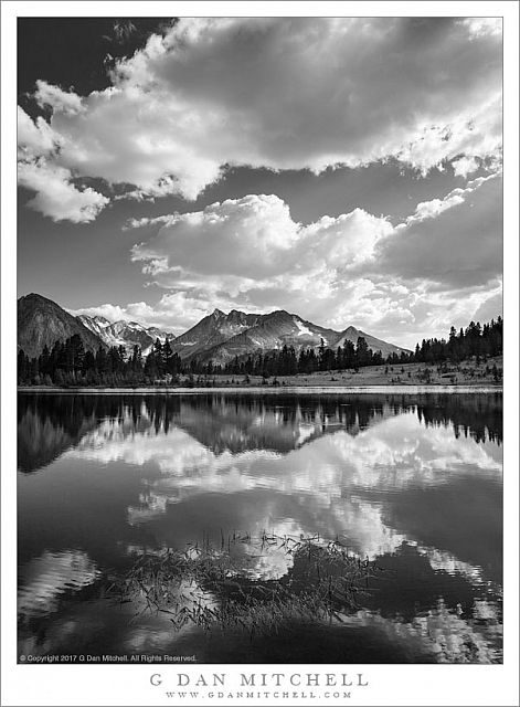 Lake, Reflections, Clearing Clouds
