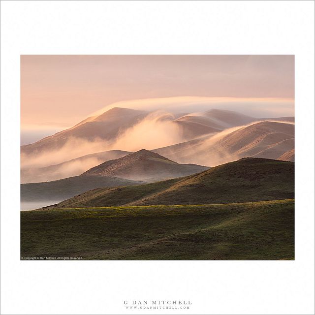 Dawn Fog, California Hills