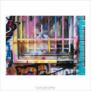 Graffiti and Barred Window