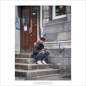 Man on Steps, Dublin