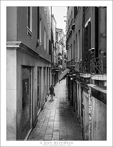 Woman, Empty Venice Street