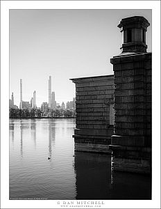 Gatehouse, Reservoir, and Manhattan Skyline