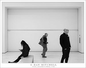 Three People, Gallery, Elevator Door