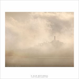 Coit Tower, Fog