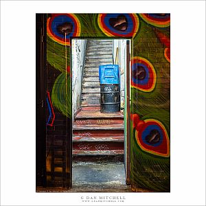 Open Door and Stairway, Night
