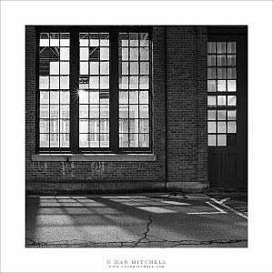 Windows, Brick Building, Night