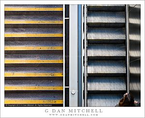 EscalatorStairsBARTWomanSF20140613