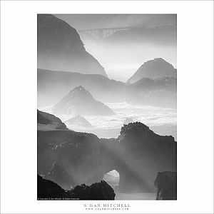 Bridge, Surf, and Fog