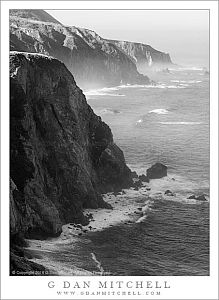 Cliffs, Ocean, Fog