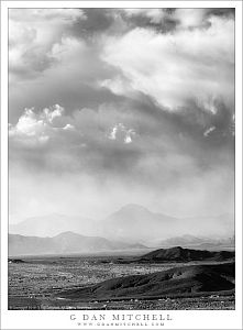 Clouds, Sand Storm, Desert Mountains