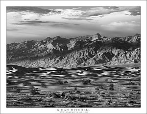 Dunes, Mountains, Clouds