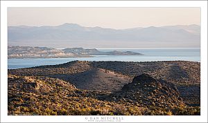 Desert Lake, Island and Montains