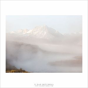 Morning Fog on Hot Creek, Mount Morrison