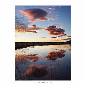 Sierra Wave Clouds Above Owens Valley, Dawn