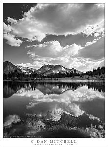 Lake, Reflections, Clearing Clouds